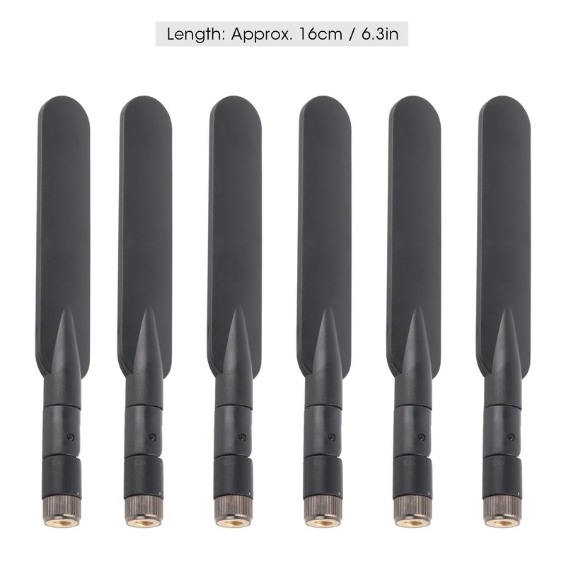 6Pcs Flat Paddle WiFi Antenna 3CMJT RP‑SMA Male Connector High