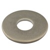 Large DIN 9021 A2 stainless steel washers., off-white