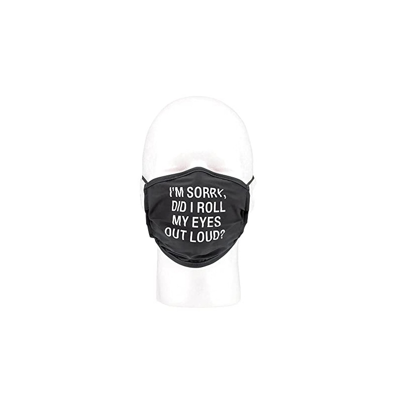Say What I'm Sorry Face Mask, Black