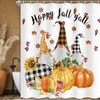 MERCHR Fall Shower Curtain for Bathroom, Autumn Sunflower Pumpkin Gnome