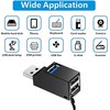 WADY USB 3.0 Hub, 3 Port Mini Portable Fast High