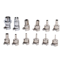 12Pcs Hot Air Gun Nozzle with Locking Screw Heat Gun Nozzle for 850 Hot Air Welding Station