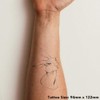'Rabbit Portrait' Temporary Tattoo - Water Resistant, Skin-Safe, Non-Toxic Transfer