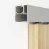 JUBEST 6FT Sliding Barn Door Track Kit, Aluminium Box Rail