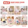 TODEFULL Baby High Chair, 8 in 1 Convertible Highchairs for