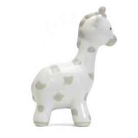 Child to Cherish Spotted Giraffe Piggy Bank, Gray
