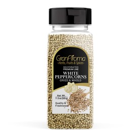 GranAroma White Peppercorns, 11.3 oz, Sauces & Soups, Bright Flavor, Versatile Spice
