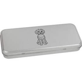 Azeeda 'Cavapoo' Metal Hinged Stationery Tin/Storage Box (TT00227047)