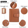 SENDEFN Women's RFID Blocking Leather Small Compact Bi-fold Zipper Pocket