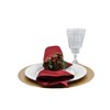 13 Inch Beaded Gold Plate Charger Set of 4