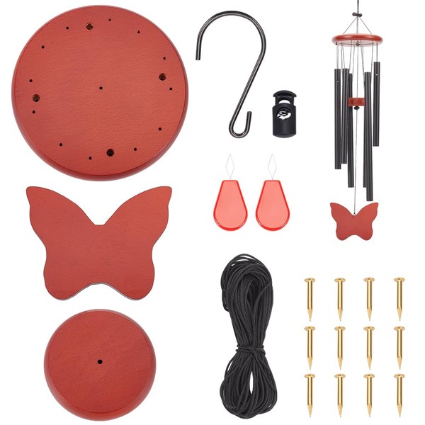 WEBEEDY Wind Chime Replacement Parts Wood Handmade Wind Chime Replacement