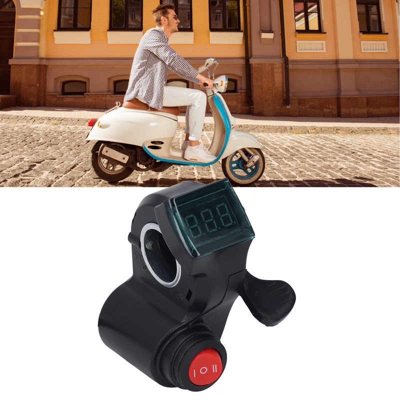 Electric Bike Thumb Throttle 3 Speed Digital Voltage Display Bicycle