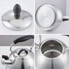 Creative Home 2.6 Qt. Stainless Steel Whistling Tea Kettle Teapot