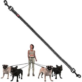 Tuff Pupper Bungee Dog Leash Extension | Shock Absorbing Extender Protects You & Your Dog | Reflective for Night Walks | Works with Any Leash | for Small & Medium Dogs