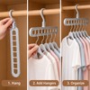 3-Pack 9-Hole Space Saving Clothes Hangers for Closet Organization –