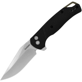 Kershaw Runoff Button Lock Black GFN Folding 8Cr13MoV Pocket Knife 1429
