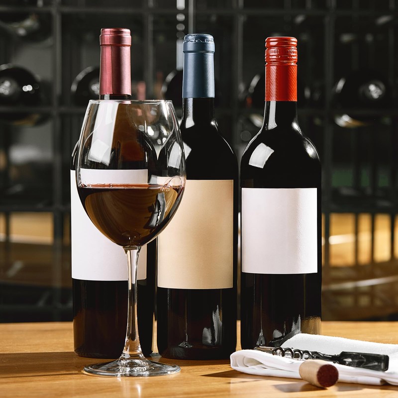 uxcell 100Pcs PVC Heat Shrink Capsules Wine Bottle Capsules Shrink