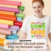 TECKWRAP Pastel Heat Transfer Vinyl 20 Sheets HTV Vinyl Bundle