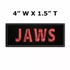 Athena Brands Jaws Shark Horror Movie Embroidered Patch Iron-On Applique