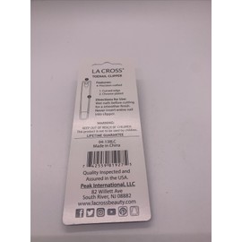 La Cross Toenail Clippers Curved Edge Chrome Plated