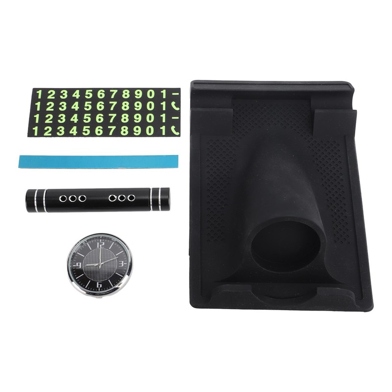Central Console Dashboard Clock Parking Phone Number Card Aromatherapy Tube