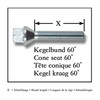 JOM 770000 Wheel bolts, cone seat, M12x1,5 30mm, (10 pieces)