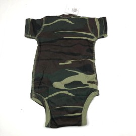 Code Five Hooters Baby Infant 6 12 18 Months Snapsuit Woodland Camo Logo Owl Cotton New  - 12 Months