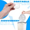 100 Pcs Disposable Shower Caps - Unisex Multipurpose Plastic Waterproof