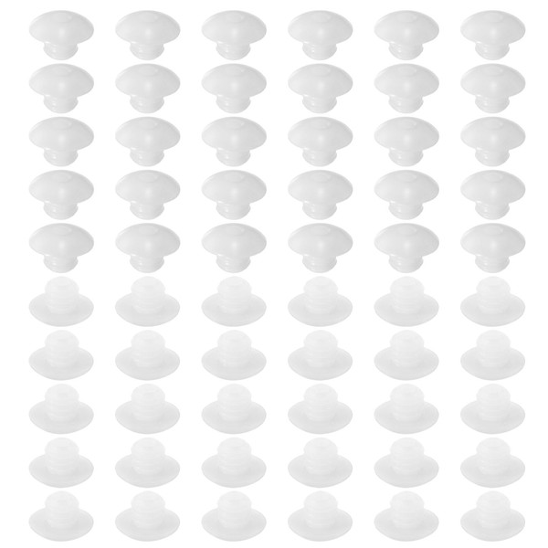 QUARKZMAN Pack of 60 Pegboard Hook Clasps, Pegs Board Plugs,