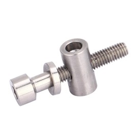 Alomejor Titanium Alloy Bicycle Seatpost Screw M5 x 30mm – Lightweight, Corrosion-Resistant Round Head Fixing Bolt for Road, Mountain & Hybrid Bikes – Compatible with Most Standard Seatpost