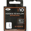 x10 NGT Barbless Hooks to Nylon in Size 10