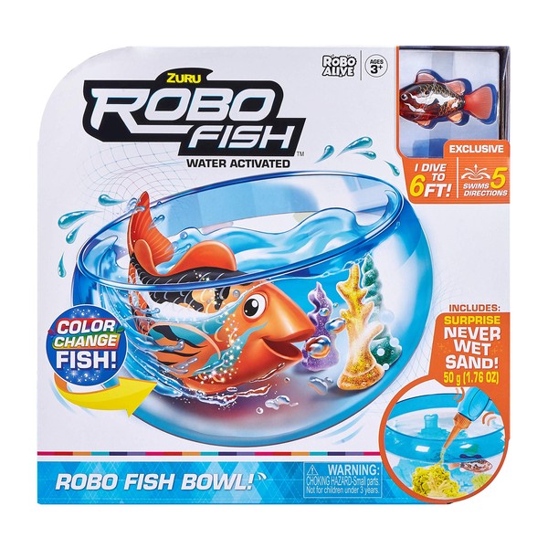 Robo Fish 7126 Robo FishFish Robotic Toy Pet, Playset, Fish Tank, 13.5 x 30 x 28.5 Centimeters
