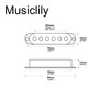 Musiclily 52mm ST Pickup Cover for USA/Mexico Strat Electric Guitar,