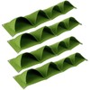 4Pcs 4 Pocket Plant Grow Bag Wall Mounted Reusable Degradable