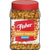 Fisher Snack Honey Roasted Peanuts, 36 Ounces (Pack of 6),