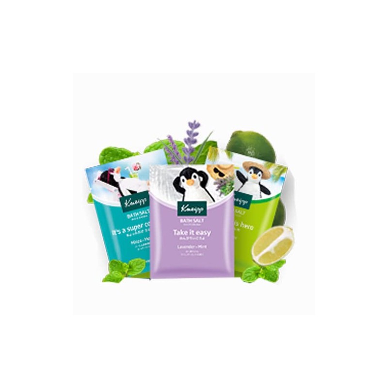 Kneipp Bath Salt, Super Mint Scent, Lime Mint Scent, Lavender
