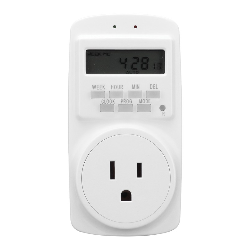 15A Programmable Outlet Timer Socket Automatic Power Off for Home