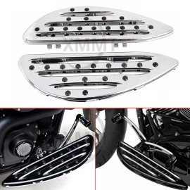 Unbranded Chrome Driver Stretched Floorboards For Harley Road King Street Glide FLHX FLHT