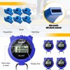 Simgoing 48 Pcs Digital Stopwatch Timer Plastic Whistle Bulk for