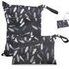 FLYSKY 2 Bolsas Impermeables para Ropa Mojada, M+S, Patrón de