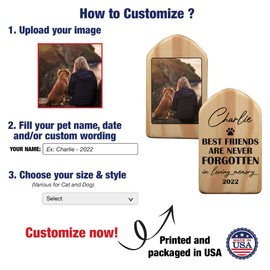 BfiGift Custom Pet Wind Chime Memorial Remembrance Wind Chime Bereavement Gift for Pet Owner Best Friend Daughter from Mom Memory of Dog Passing Away Metal Windchimes Home Decor Garden Yard