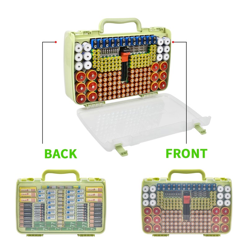 Aptbyte Battery Organizer Storage Holder Box Case with Tester- 269