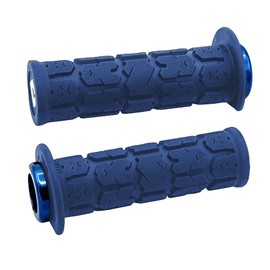 Generic MP+ ODI Rogue Tire Tread 2.1 Lock-on ATV/PWC Grips (125mm) Navy Blue Thumb Throttle - USA Made