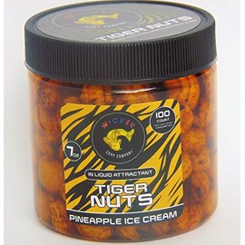 7oz (~100/tub) Pineapple Ice Cream Prepared Tiger Nuts in Liquid | PVA Friendly Carp Bait & Catfish Bait