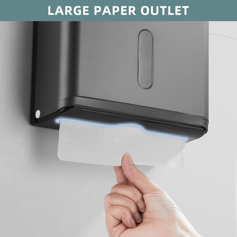ModunDry Paper Towel Dispensers Wall Mount,Multifold Tri-Fold Paper Towel Holder,No