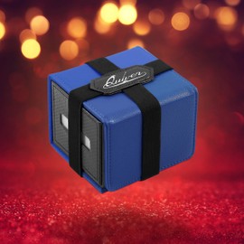 Blue Citadel Deck Block - Premium 100+ Commander MTG Deck Box for Cards - Card box holder for Cards, Dice and Tokens, Custom Deckbox Divider - Compatible with Quiver Card Cases | TCG Card Deck Box