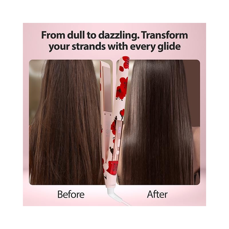Savage Hair Straightener Flat Iron, Professional 1“ inch Straightening Flat