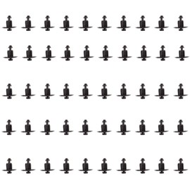 SCITOO WX68DX9-AA 9mm 50Pcs Bumper Pushtype Retainer Clips Kit Car Fastener Rivet Door Trim Clips fit for GM For Toyota For Honda For Ford For Chrysler