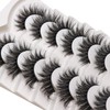 Losha Eyelashes Fluffy Natural Cat Eye False Eyelashes 7 Pairs