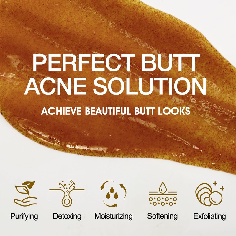 Butt Scrub Wash, Butt Scrub Exfoliator with Turmeric & Centella